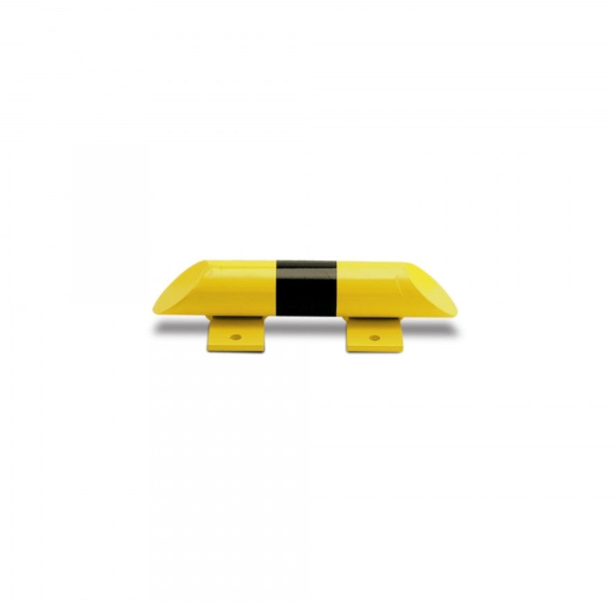 Bordure droite antichocs jaune et noir de 400mm