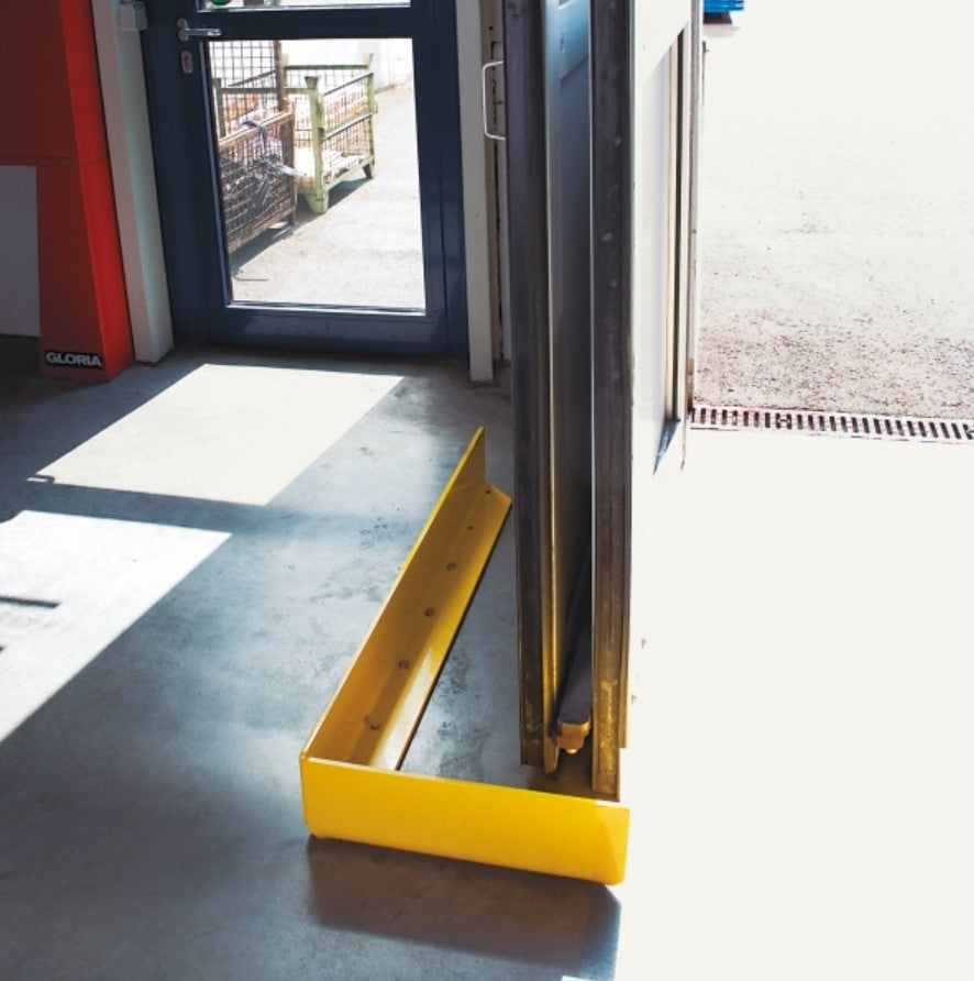 Butoir plat jaune de 800mm
