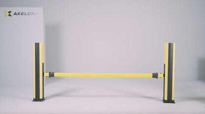 Photo lisse pour barrière piétonne avec un bastaing simple