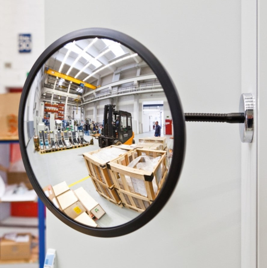 Miroir rond magnétique
