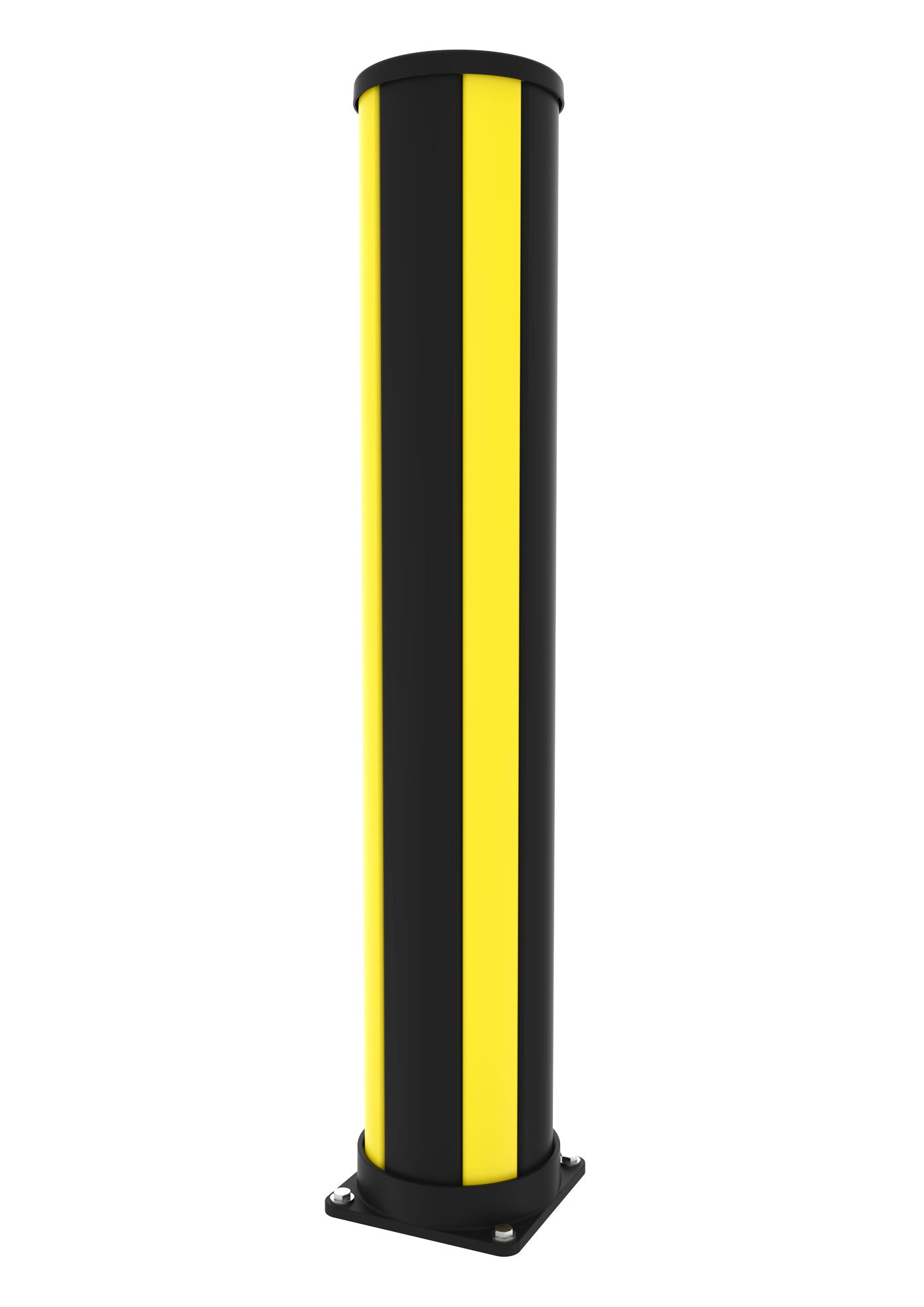 Poteau antichoc jaune et noir 1160mm
