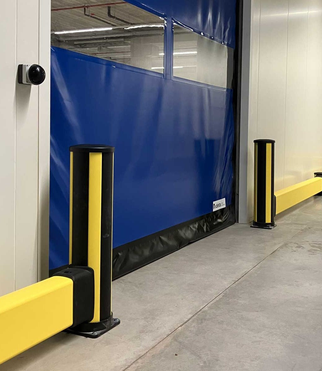 Poteau antichoc jaune et noir 610mm