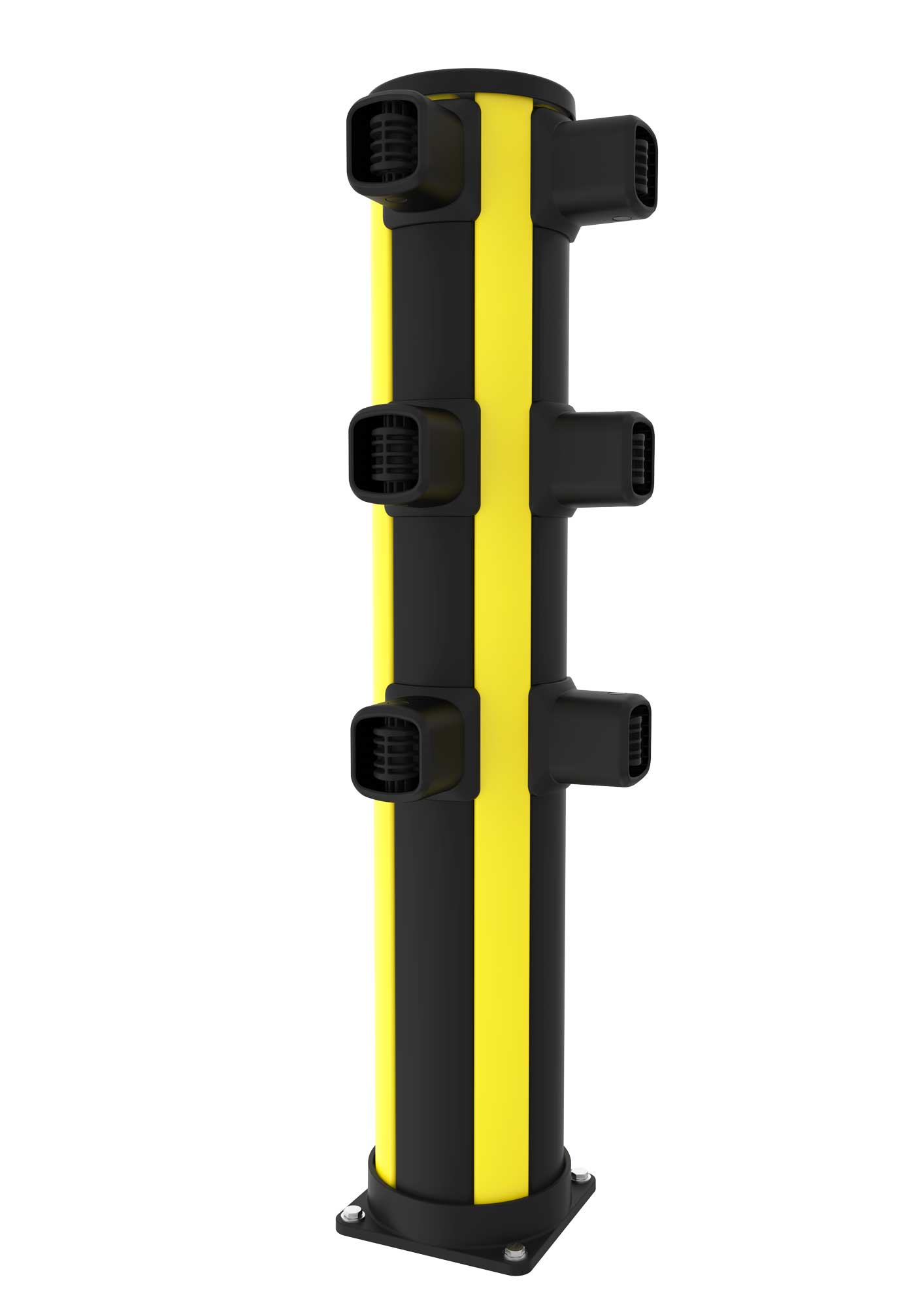 Poteau d'angle de barrière piétonne