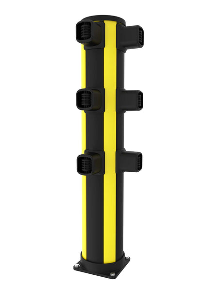 Poteau d'angle de barrière piétonne