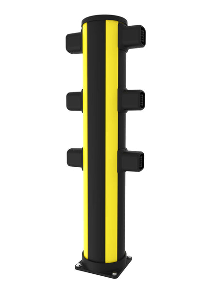 Poteau intermédiaire de barrière piétonne
