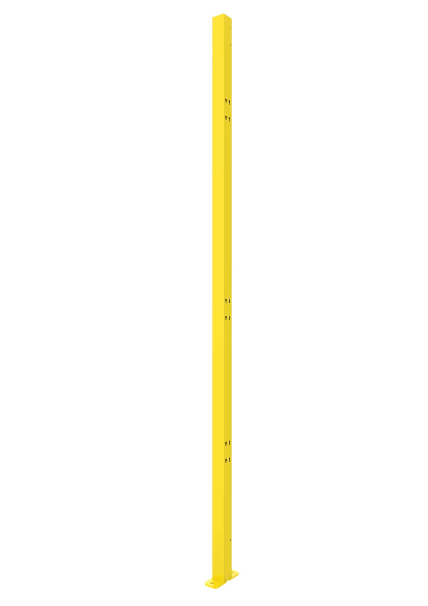 Un poteau jaune de 2000mm de hauteur et 50x50mm de largeur.