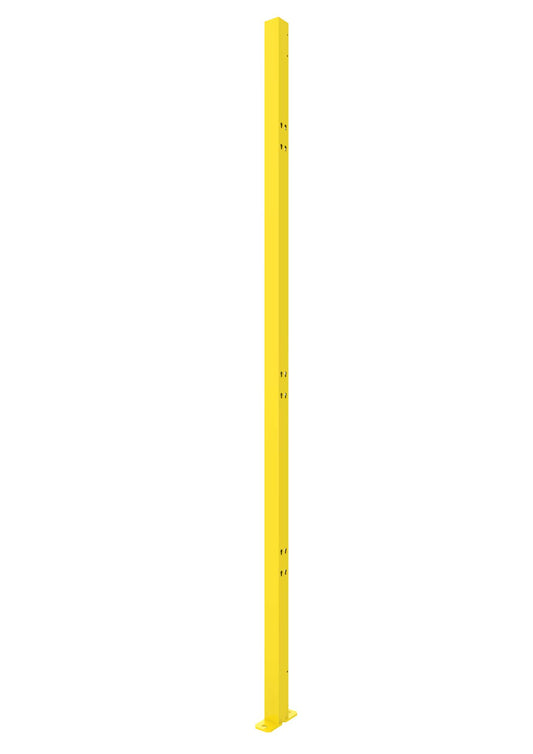 Un poteau jaune de 2000mm de hauteur et 50x50mm de largeur.