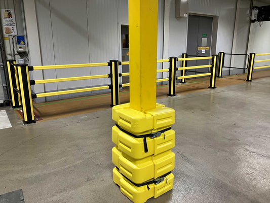 Protection de pilier jaune