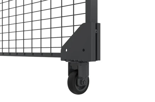 Roulette support pour porte grillagée