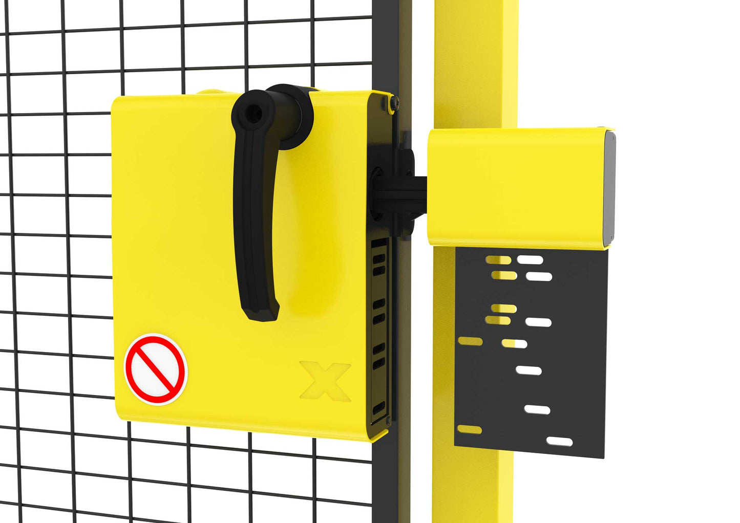 Serrure anti-enfermement jaune