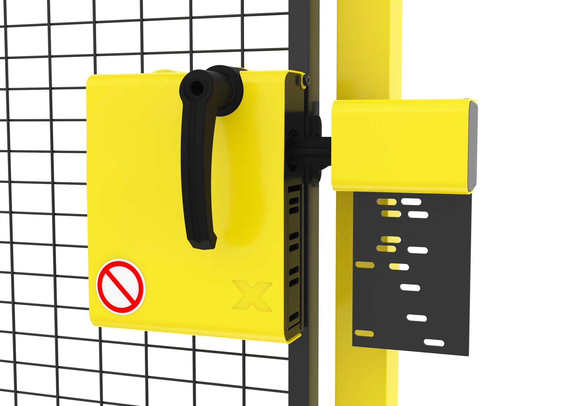 Serrure anti-enfermement jaune