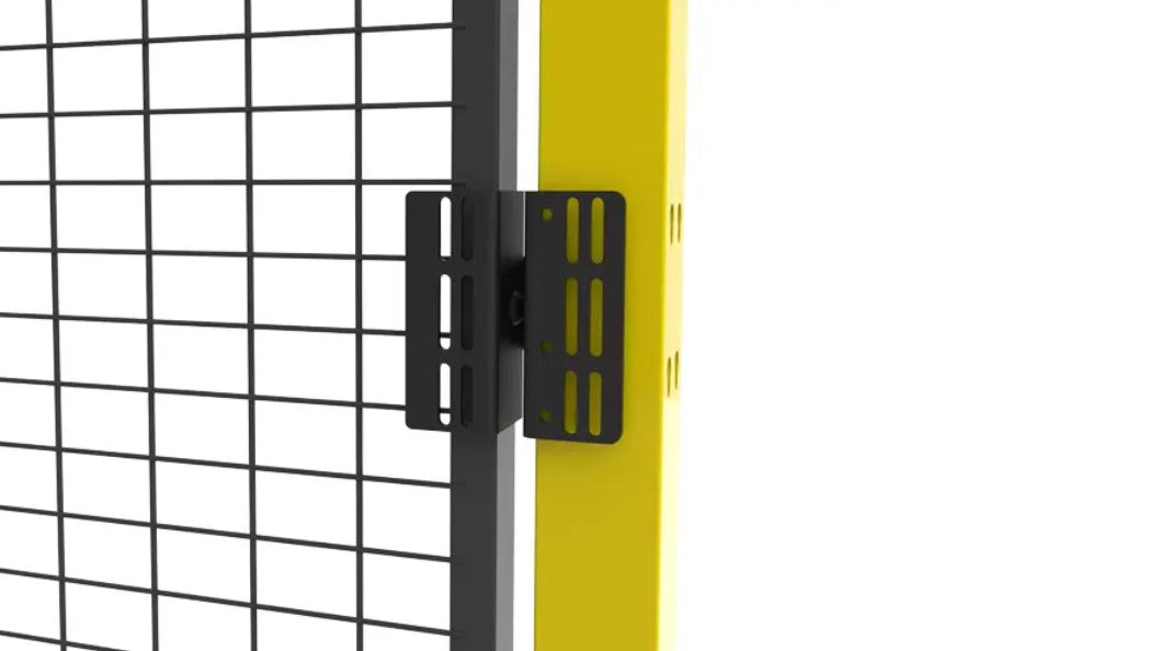 Support pour contacteur de porte grillagée