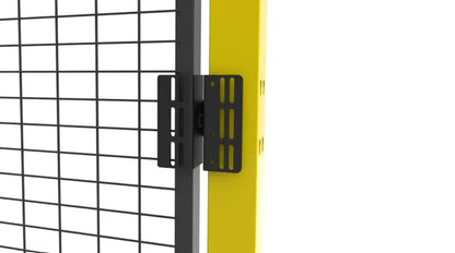Support pour contacteur de porte grillagée