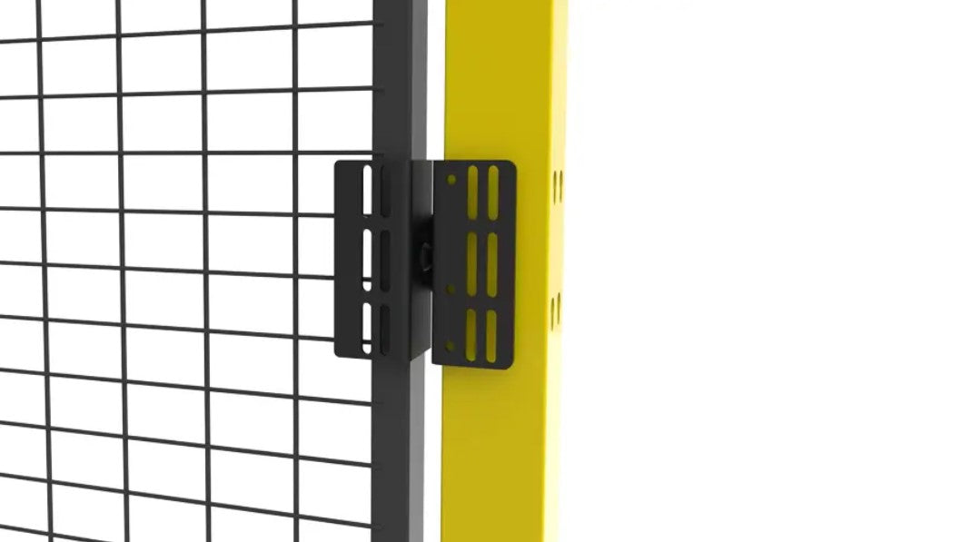 Support pour contacteur de porte grillagée