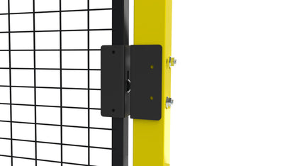 Support pour contacteur de porte grillagée